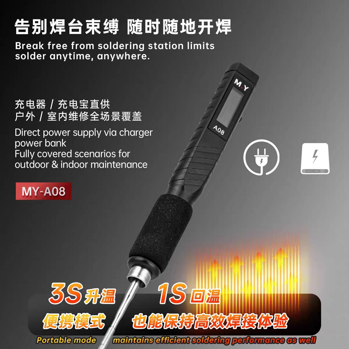 YCS MY-A08 USB-C Digitaler Löt – Electronics Repair In My Area Bewertung und Preis