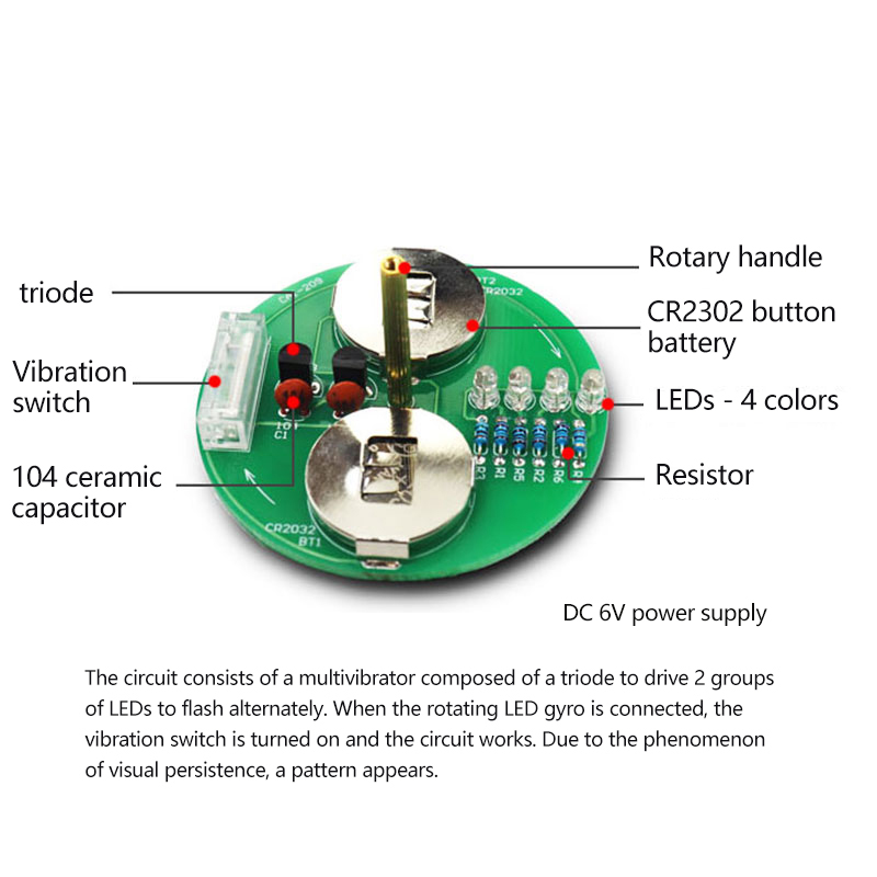 LED Desktop Rotierendes Licht  – Electronics Repair School Bewertung und Preis